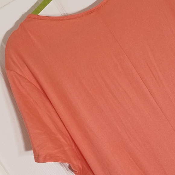 24seven faux wrap bodice draped knit dress 3X - Picture 6 of 9